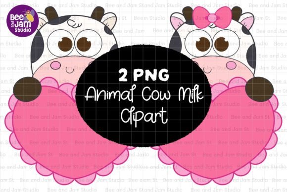 Animal Cow Milk PNG Sublimation Clipart