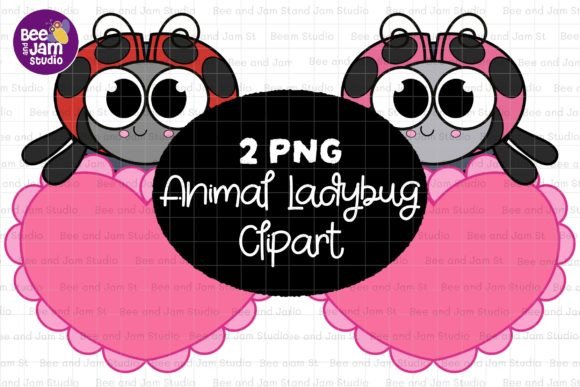 Animal Ladybug PNG Sublimation Clipart