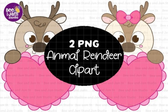 Animal Reindeer PNG Sublimation Clipart