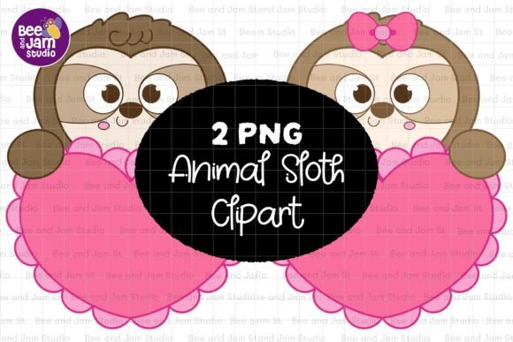 Animal Sloth PNG Sublimation Clipart