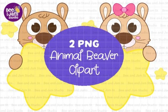 Beaver for Mother Father PNG Sublimation