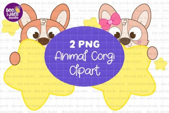 Corgi for Mother Father PNG Sublimation: Versatile, High-Quality Clipart for Meaningful Crafts and Designs