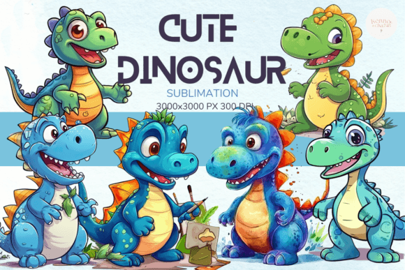 Dinosaur Watercolor: Playful & Professional Design