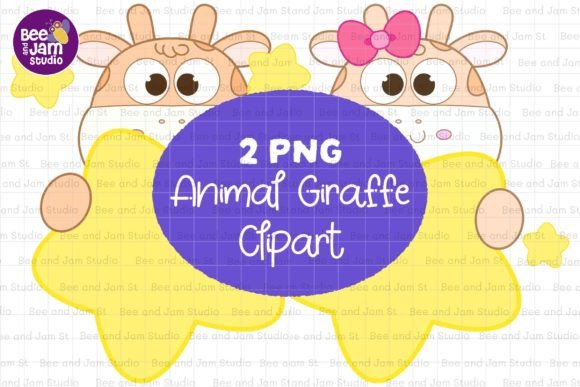 Giraffe Mother Father PNG Sublimation