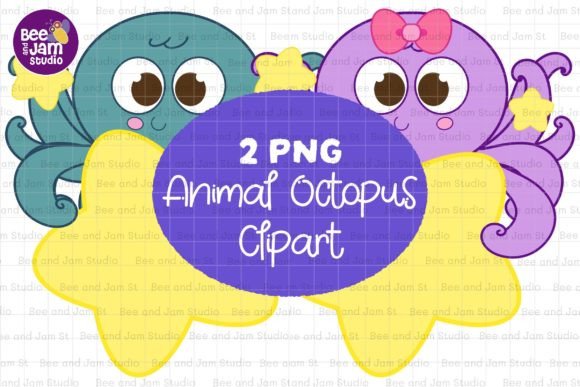 Octopus Mother Father PNG Sublimation