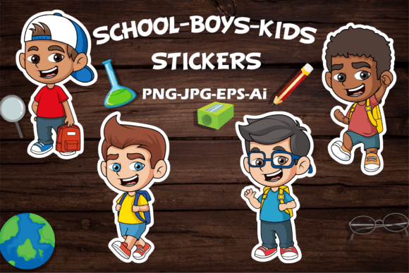 School Boys Kids Cartoon Stickers: A Strategic Asset for Educators, Creators, and Small Business Owners
